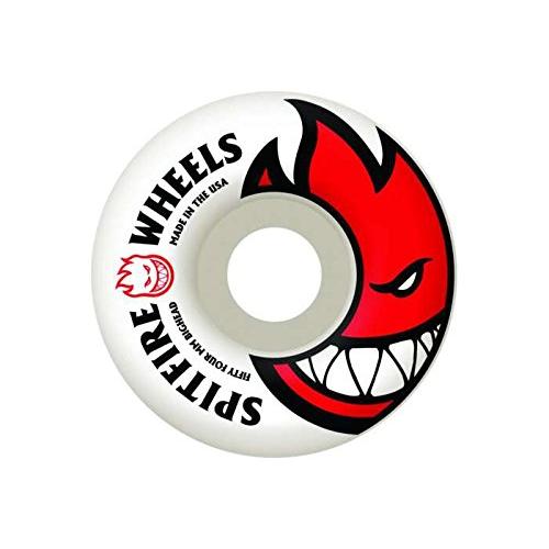ウィール タイヤ スケボー Spitfire Bighead White Skateboard Wheels - 52Mm