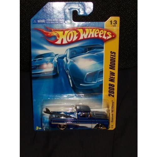ホットウィール マテル ミニカー na Hot Wheels 2008 013 New Models Custom '62 Chevy Pickup Blue wi
