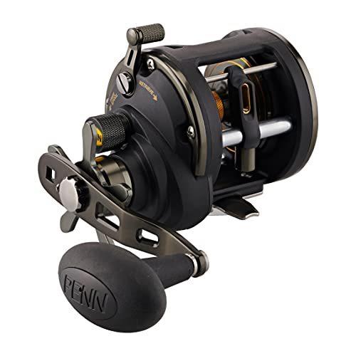 木管 書き込み Penn SQLII15LW Penn Squall II Level Wind Conventional Fishing Reel, Black Gold, 15 釣り-アウトドア、釣り、旅行用品
