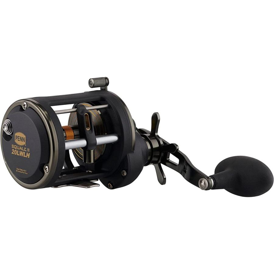 【2022秋冬新作】 リール ペン Penn SQLII30LWLH PENN Squall II Level Wind Conventional Fishing Reel， Black Gold， 30LWLH