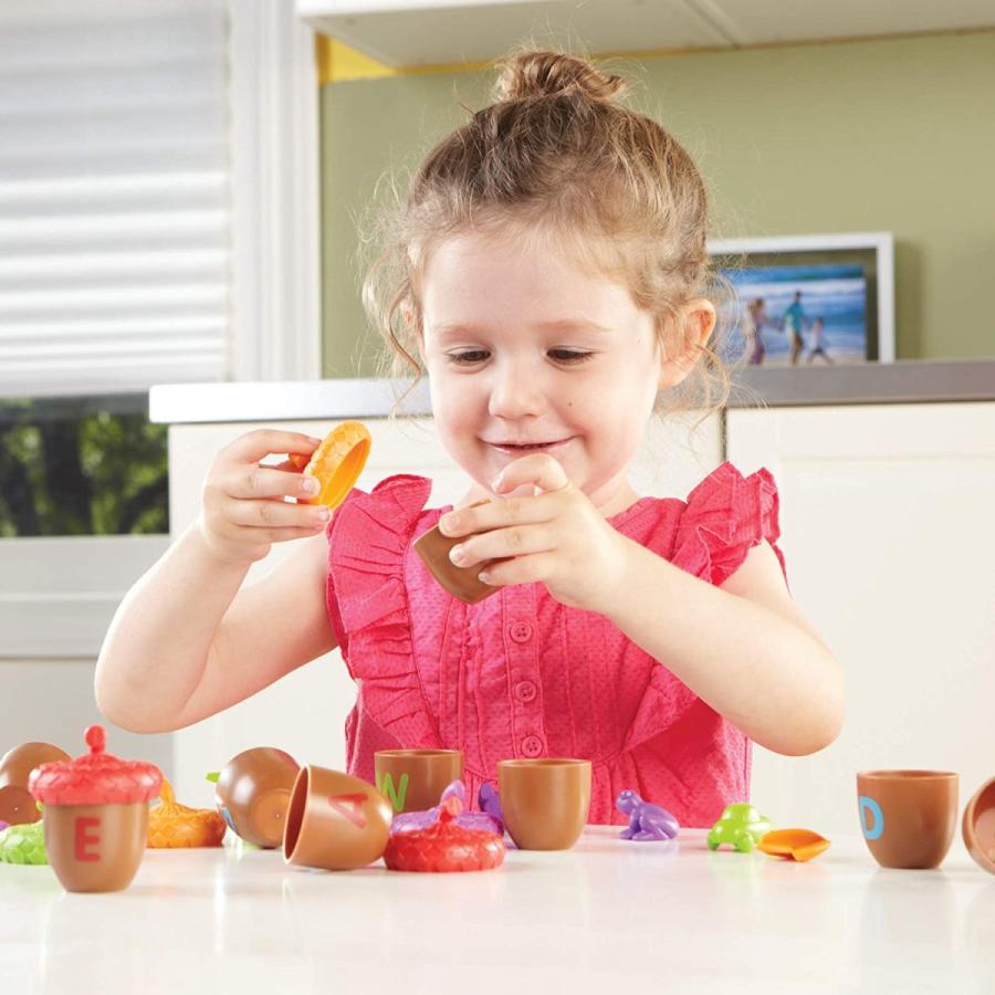 知育玩具 パズル ブロック LER6802 Learning Resources Alphabet Acorns Activity Set - ABC Puzzle， Pres_3