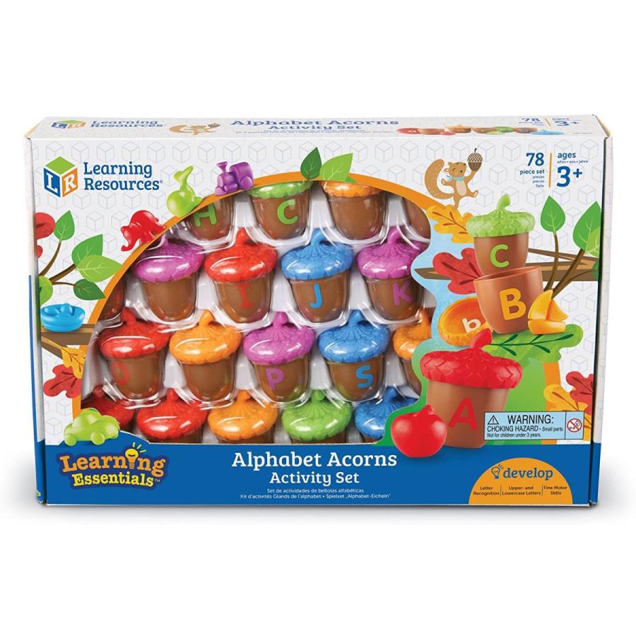 知育玩具 パズル ブロック LER6802 Learning Resources Alphabet Acorns Activity Set - ABC Puzzle， Pres_5