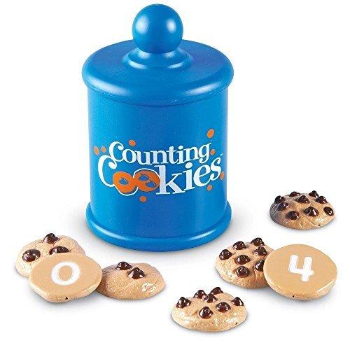 知育玩具 パズル ブロック LER7348 Learning Resources Smart Counting Cookies - Chocolate Chip Play Fo