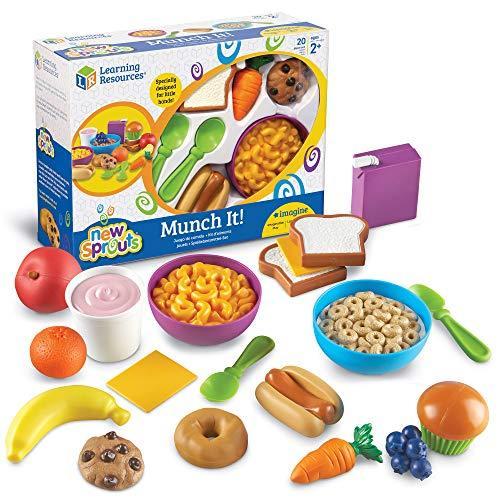 知育玩具 パズル ブロック LER7711 Learning Resources New Sprouts Munch It! Food Set - Food Kitchen A