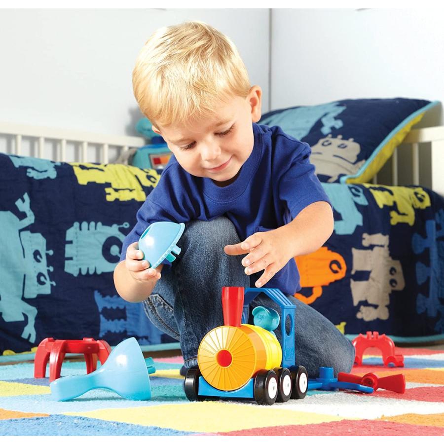 知育玩具 パズル ブロック LER2859 Learning Resources 1-2-3 Build It! Rocket-Train-Helicopter - 17 Pi_2