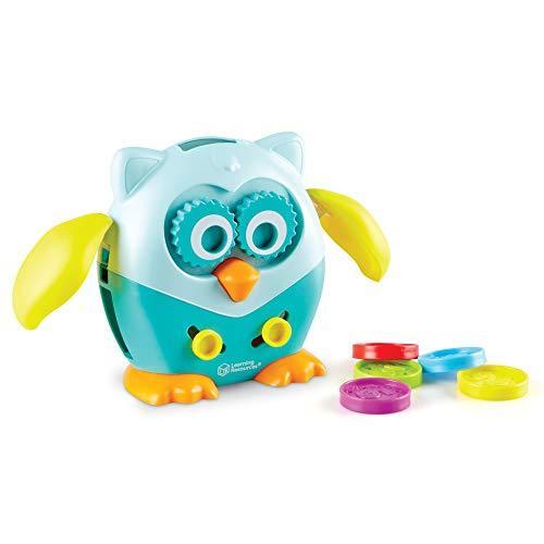 知育玩具 パズル ブロック LER9045 Learning Resources Hoot the Fine Motor Owl， Color， Shapes and Numb