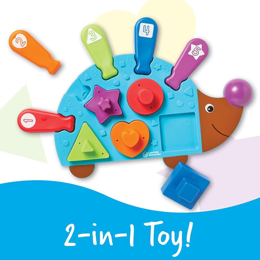 知育玩具 パズル ブロック LER9103 Learning Resources Spike The Fine Motor Hedgehog Puzzle Playmate -_1