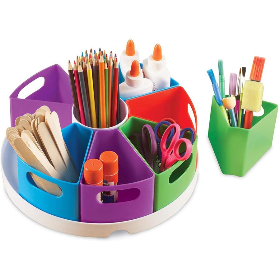 知育玩具 パズル ブロック LER3806 Learning Resources Create a Space Storage Center - Toy Desk Organi_1