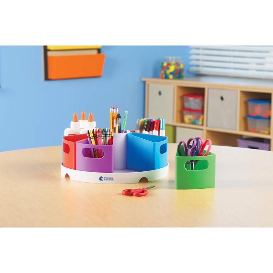 知育玩具 パズル ブロック LER3806 Learning Resources Create a Space Storage Center - Toy Desk Organi_2