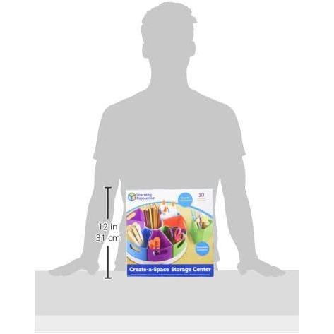 知育玩具 パズル ブロック LER3806 Learning Resources Create a Space Storage Center - Toy Desk Organi_7