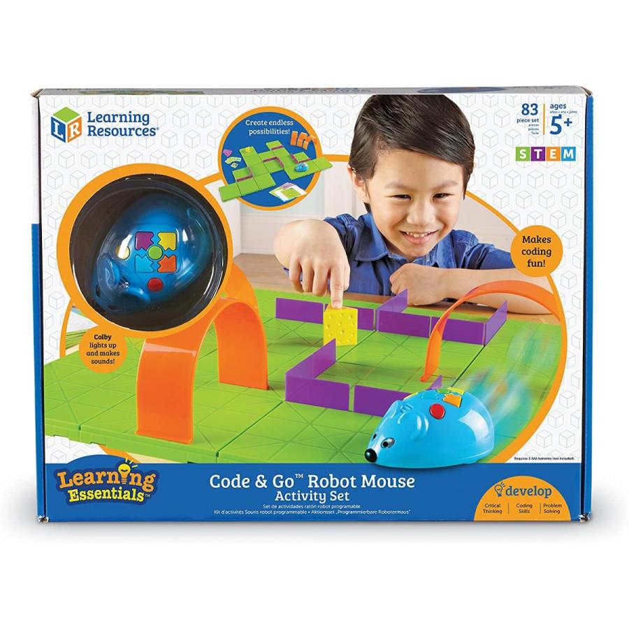 知育玩具 パズル ブロック LER2831 Learning Resources Code & Go Robot Mouse Activity Set - Robotics K_2