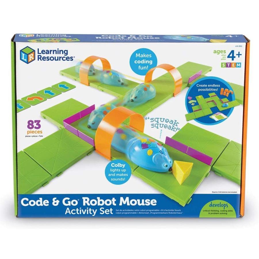 知育玩具 パズル ブロック LER2831 Learning Resources Code & Go Robot Mouse Activity Set - Robotics K_5