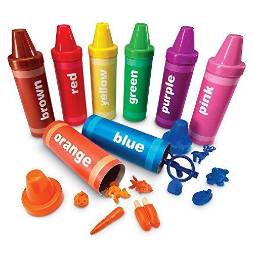 知育玩具 パズル ブロック LER3070 Learning Resources Rainbow Sorting Crayons - Toddler Gifts， Toddle
