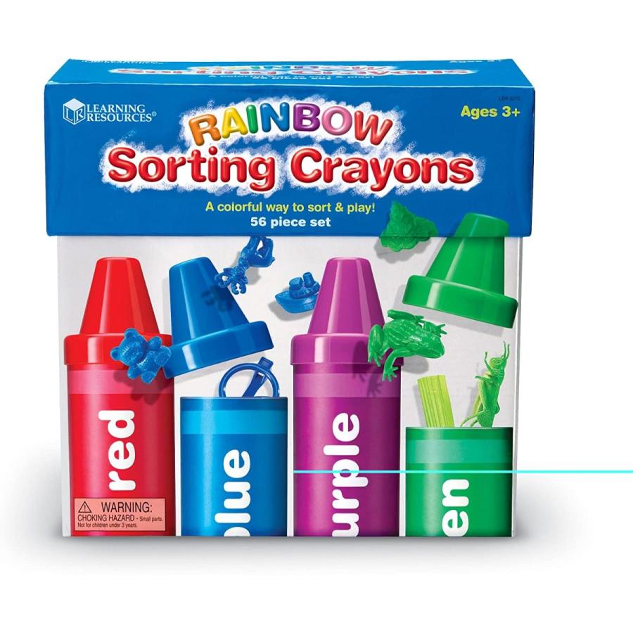 知育玩具 パズル ブロック LER3070 Learning Resources Rainbow Sorting Crayons - Toddler Gifts， Toddle_4