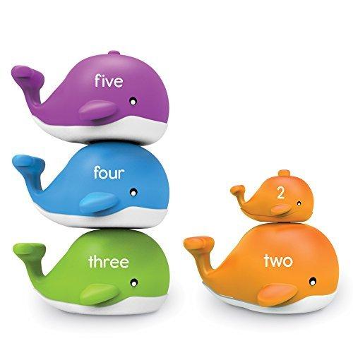 知育玩具 パズル ブロック LER6709 Learning Resources Snap-n-Learn Stacking Whales， Educational Toys