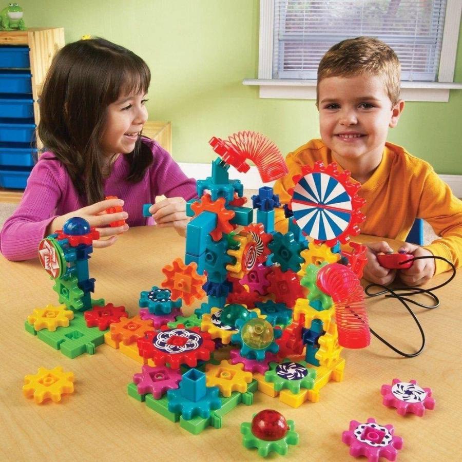 知育玩具 パズル ブロック LER9209 Learning Resources Gears! Gears! Gears! Lights & Action Building S_2