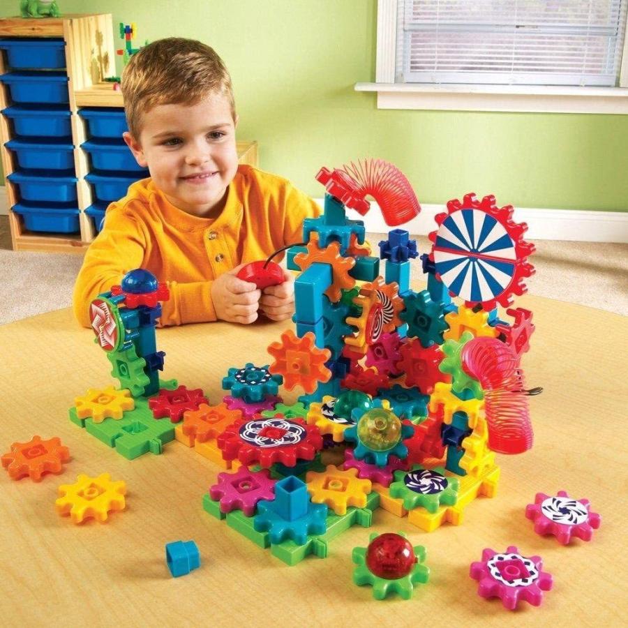 知育玩具 パズル ブロック LER9209 Learning Resources Gears! Gears! Gears! Lights & Action Building S_4