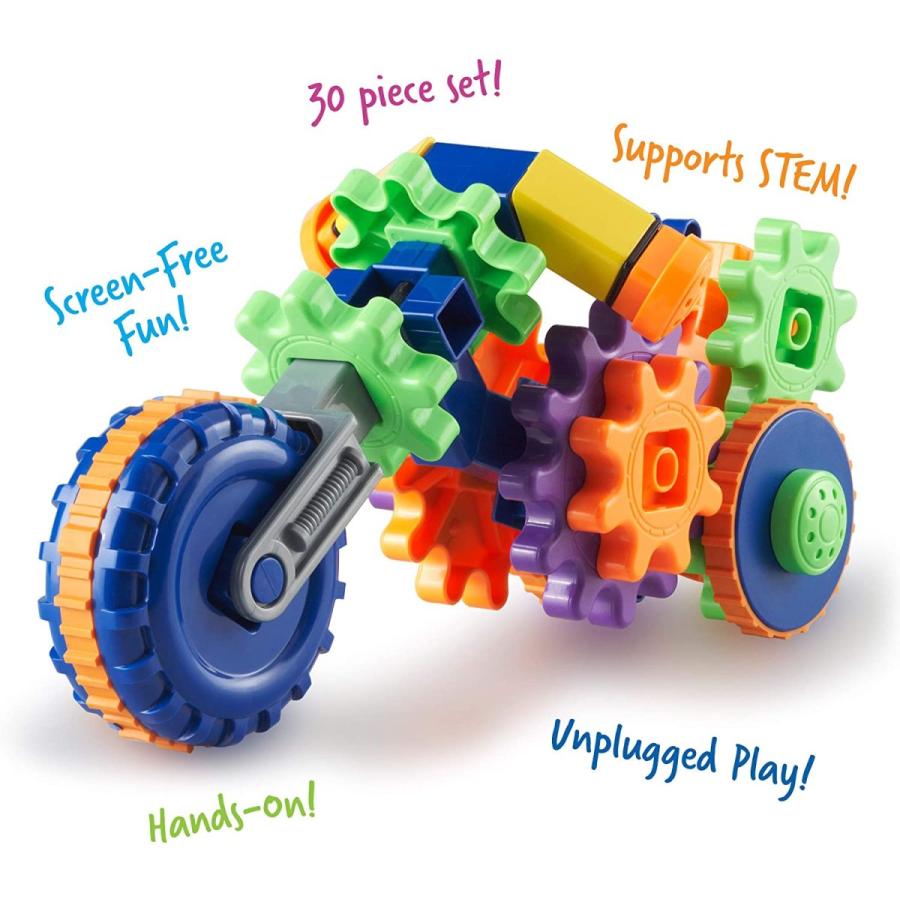 知育玩具 パズル ブロック LER9231 Learning Resources Gears! Gears! Gears! Cycle Gears， STEM Activiti_10