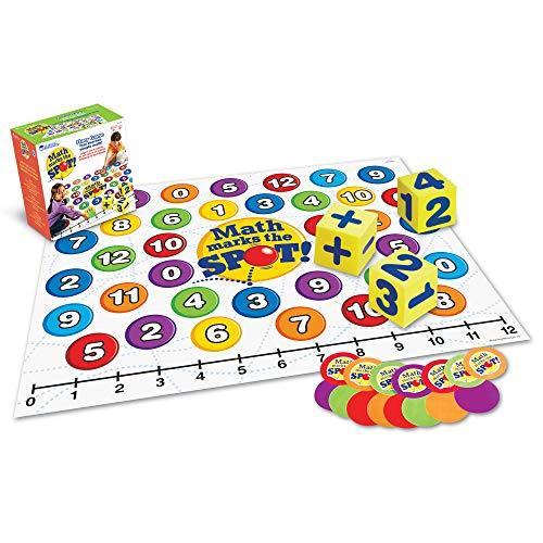知育玩具 パズル ブロック LER0383 Learning Resources Math Marks The Spot Floor Game， Homeschool， Num