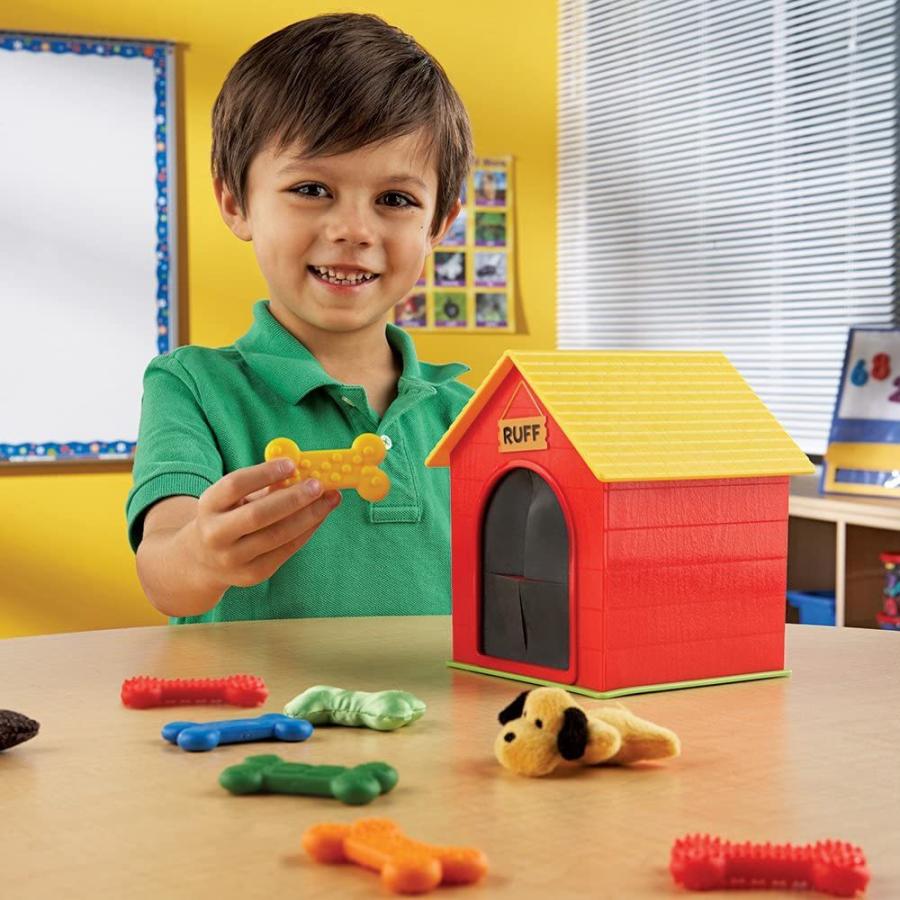 知育玩具 パズル ブロック LER9079 Learning Resources Ruff's House Teaching Tactile Set， Fine Motor T_1