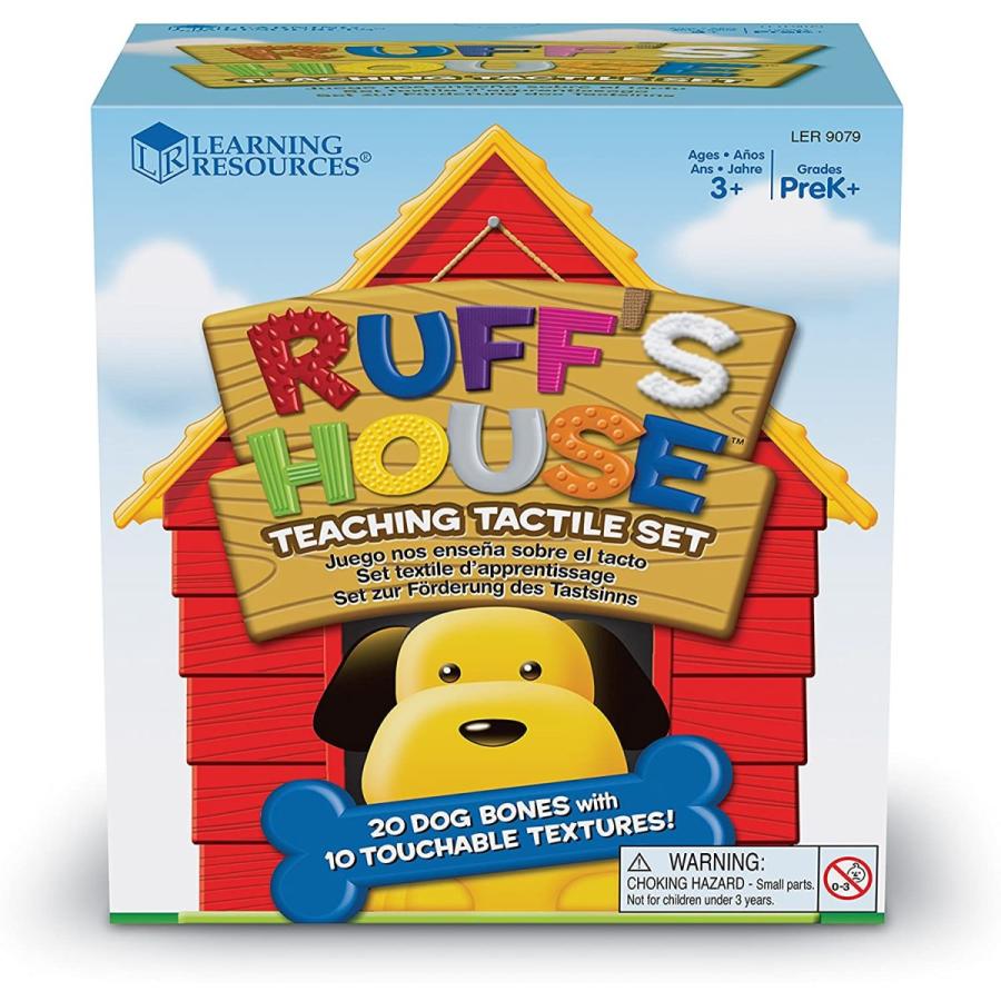 知育玩具 パズル ブロック LER9079 Learning Resources Ruff's House Teaching Tactile Set， Fine Motor T_5