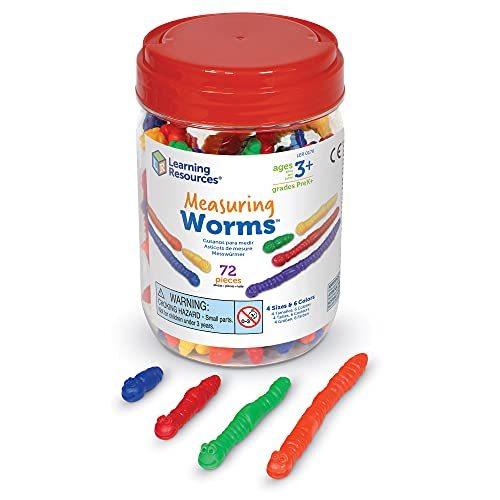 知育玩具 パズル ブロック LER0176 Learning Resources Measuring Worms - 72 Pieces， Ages 3+ Toddler Le