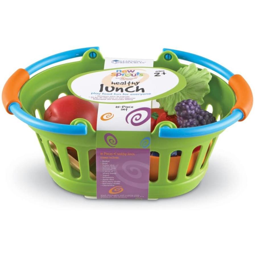 知育玩具 パズル ブロック LER9741 Learning Resources New Sprouts Healthy Lunch Toddler - 15 Pieces，_5