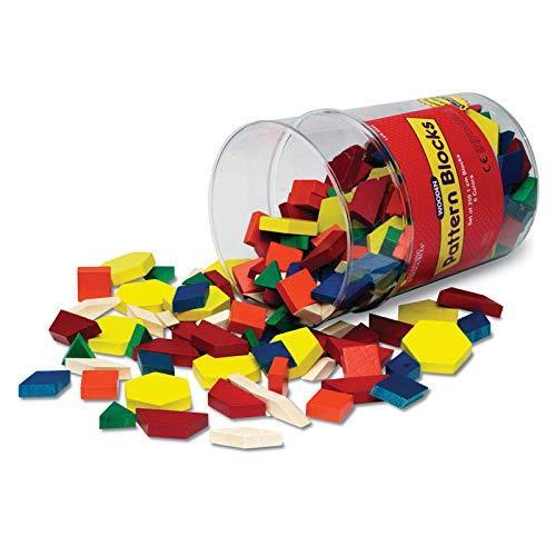 知育玩具 パズル ブロック LER0334 Learning Resources Wooden Pattern Blocks - Educational Toys and Ta