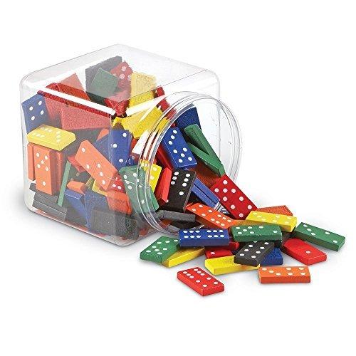 知育遊び道具 当てもの 差しつかえる LER0287 Learning Resources Double-Six Dominoes In Bucket, Ages 5+