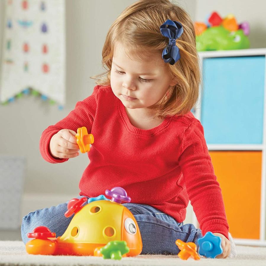 知育玩具 パズル ブロック LER9093 Learning Resources Finn the Fine Motor Fish - Toddler Montessori T_1