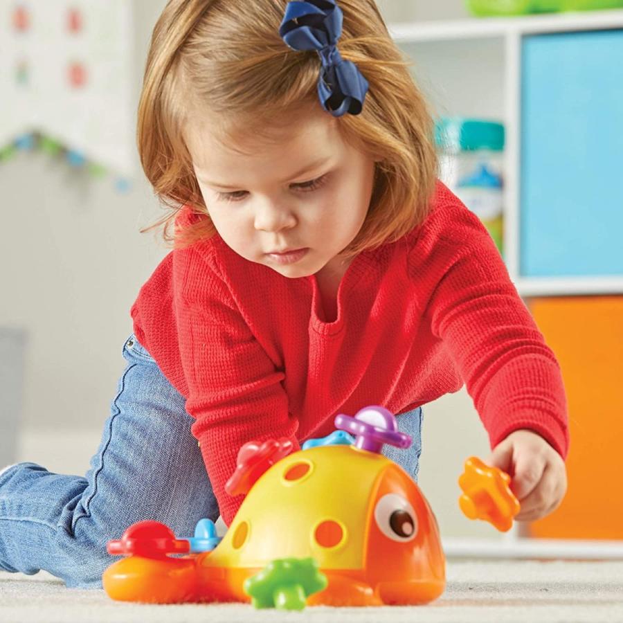 知育玩具 パズル ブロック LER9093 Learning Resources Finn the Fine Motor Fish - Toddler Montessori T_2