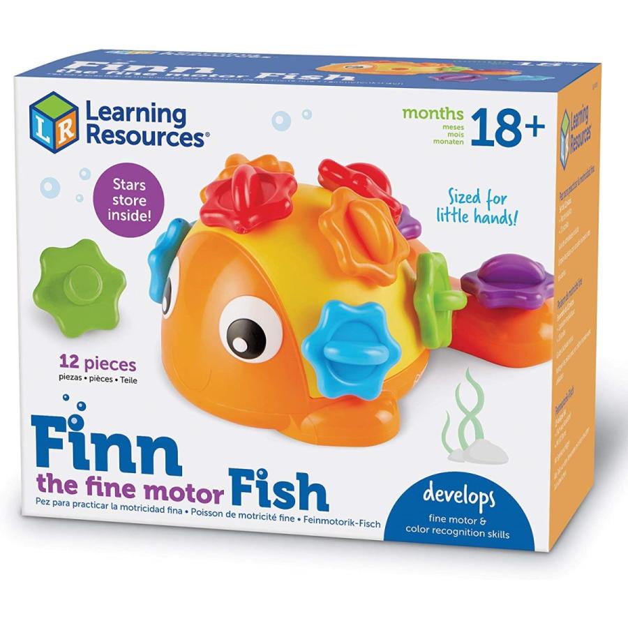 知育玩具 パズル ブロック LER9093 Learning Resources Finn the Fine Motor Fish - Toddler Montessori T_7