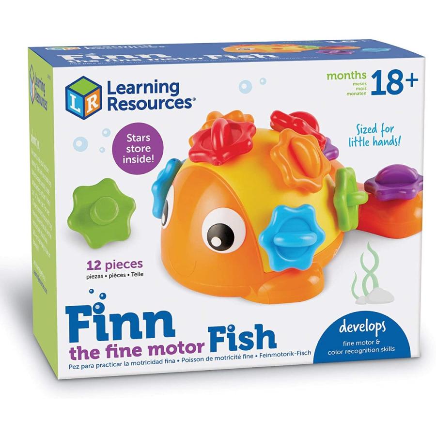 知育玩具 パズル ブロック LER9093 Learning Resources Finn the Fine Motor Fish - Toddler Montessori T_8