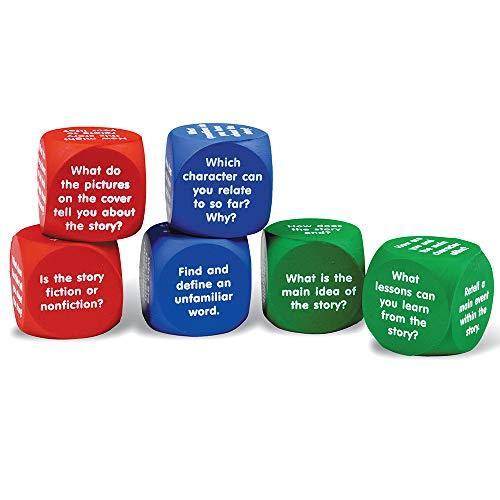知育玩具 パズル ブロック LER7022 Learning Resources Reading Comprehension Cubes - Set of 6， Kids Ag