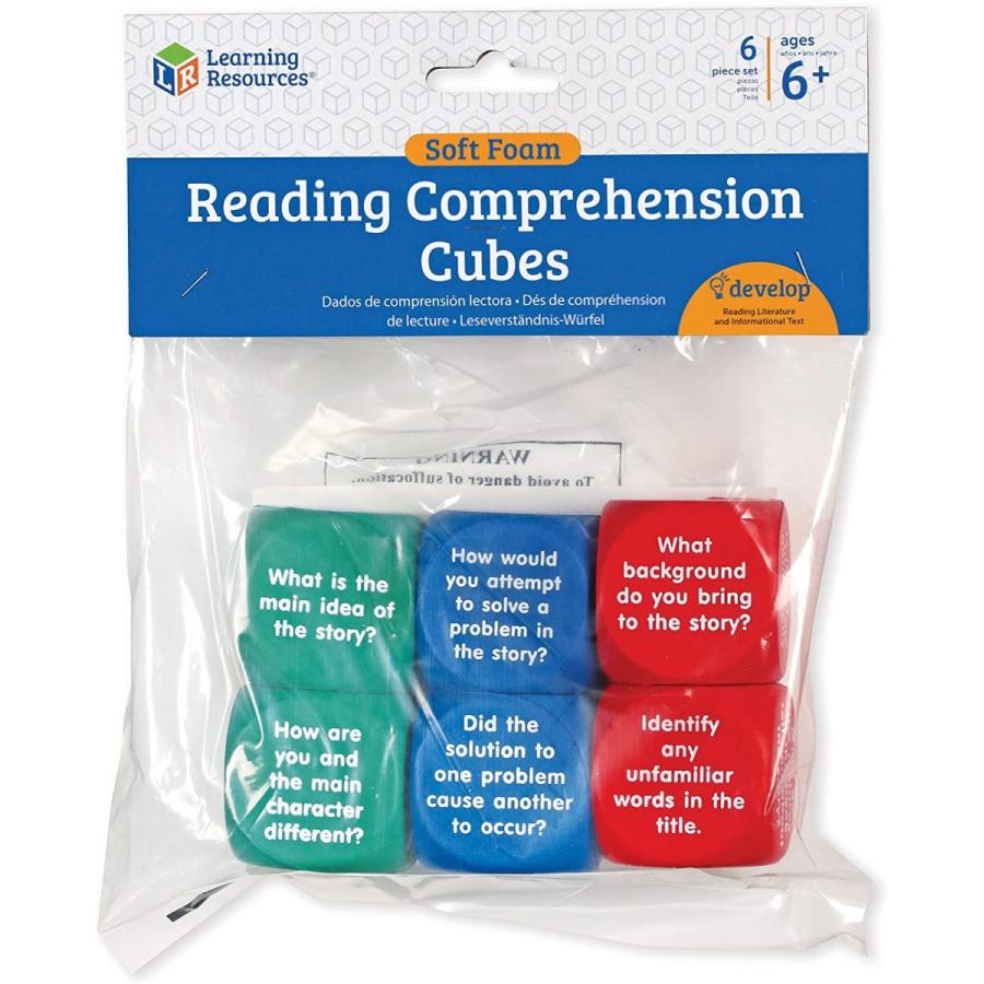 知育玩具 パズル ブロック LER7022 Learning Resources Reading Comprehension Cubes - Set of 6, Kids Agの画像