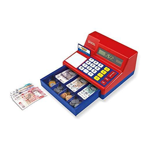 世界を買える 知育玩具 パズル ブロック LSP2629-UK Learning Resources Pretend & Play Calculator Cash Register with