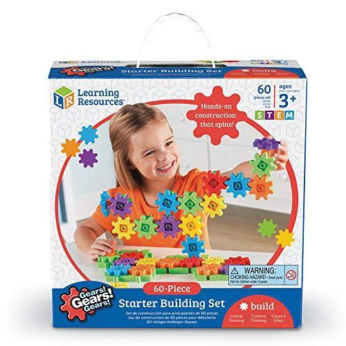 知育玩具 パズル ブロック LER9148 Learning Resources Gears! Gears! Gears! Starter Building Set， STEM