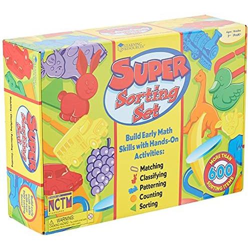 知育玩具 パズル ブロック LER0219 Learning Resources Super Sorting Set with Cards, Color \u0026 Number Re