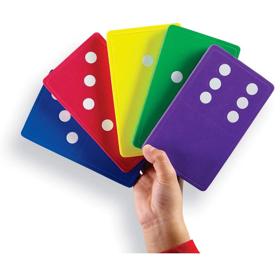 知育玩具 パズル ブロック LER6380 Learning Resources Jumbo Foam Dominoes - Board Games， Math Manipul_2