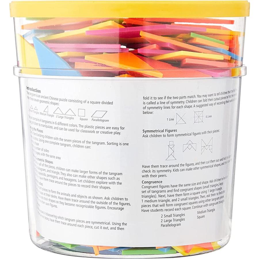 知育玩具 パズル ブロック LER3554 Learning Resources Brights! Tangrams Class Pack， Shape Recognition