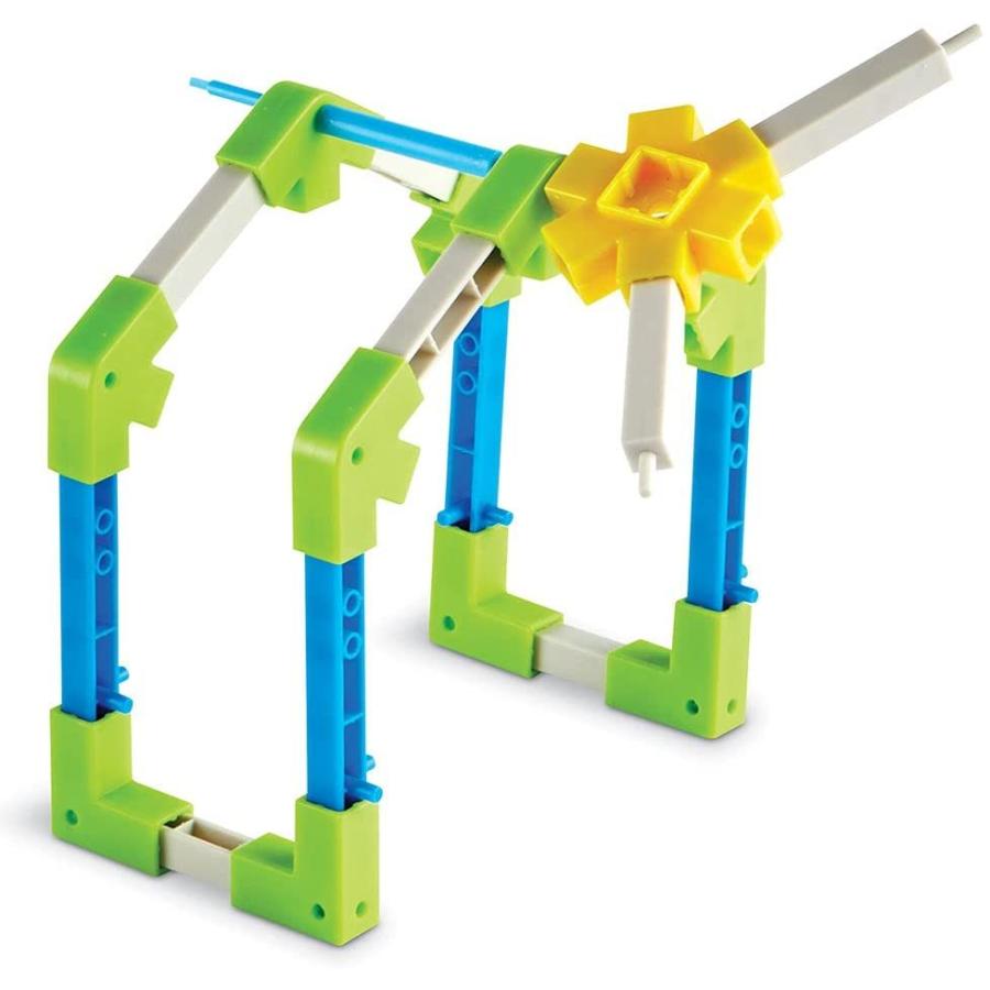 知育玩具 パズル ブロック LER9308 Learning Resources STEM Explorers Motioneering - 56 Pieces， Ages 5_6