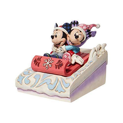 エネスコ Enesco ミッキーとミニー そりの置き物 ディズニー 