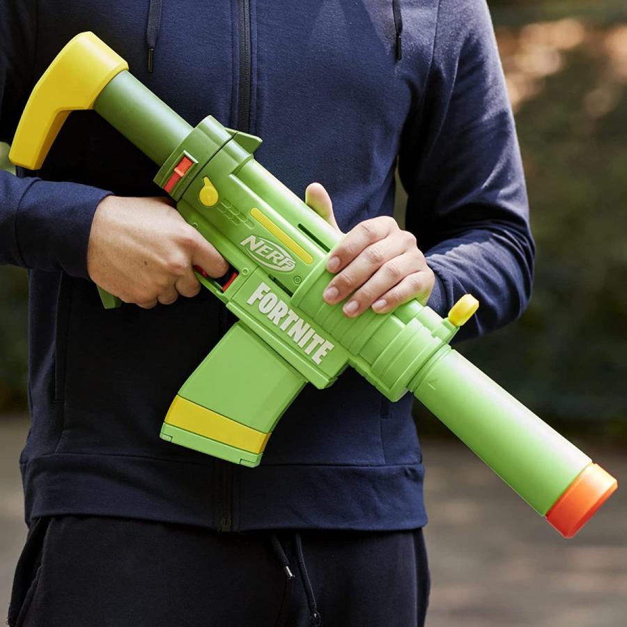 【希少品】 ナーフ FORTNITE アメリカ F0319 NERF Fortnite SMG-Zesty Elite Dart Blaster - Removable Stock and Barrel， 【J1996720809】(10860円)