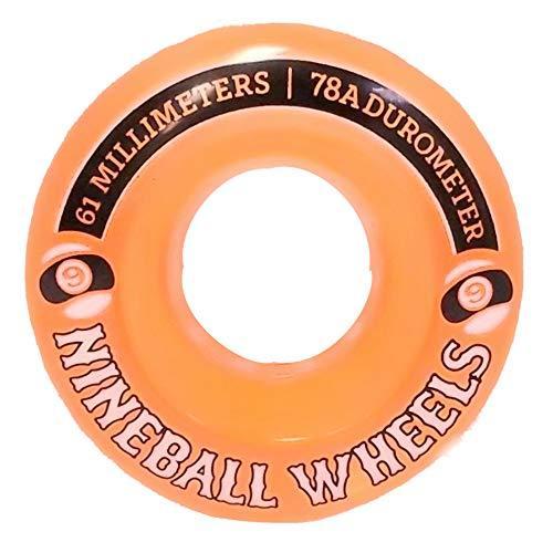 ウィール タイヤ スケボー A61MM-NB Sector 9 Nineballs Longboard Wheels 61MM 78A Orange
