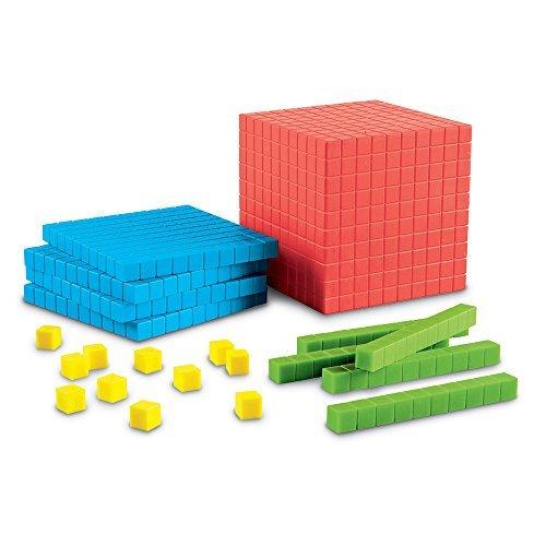 知育玩具 パズル ブロック LER3551 Learning Resources Brights! Base 10 Starter Set - 100 Piece Set， A