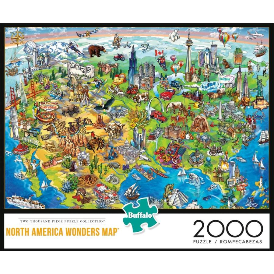 ジグソーパズル 海外製 アメリカ 2113 Buffalo Games - North America Wonders - 2000 Piece Jigsaw Pu_1