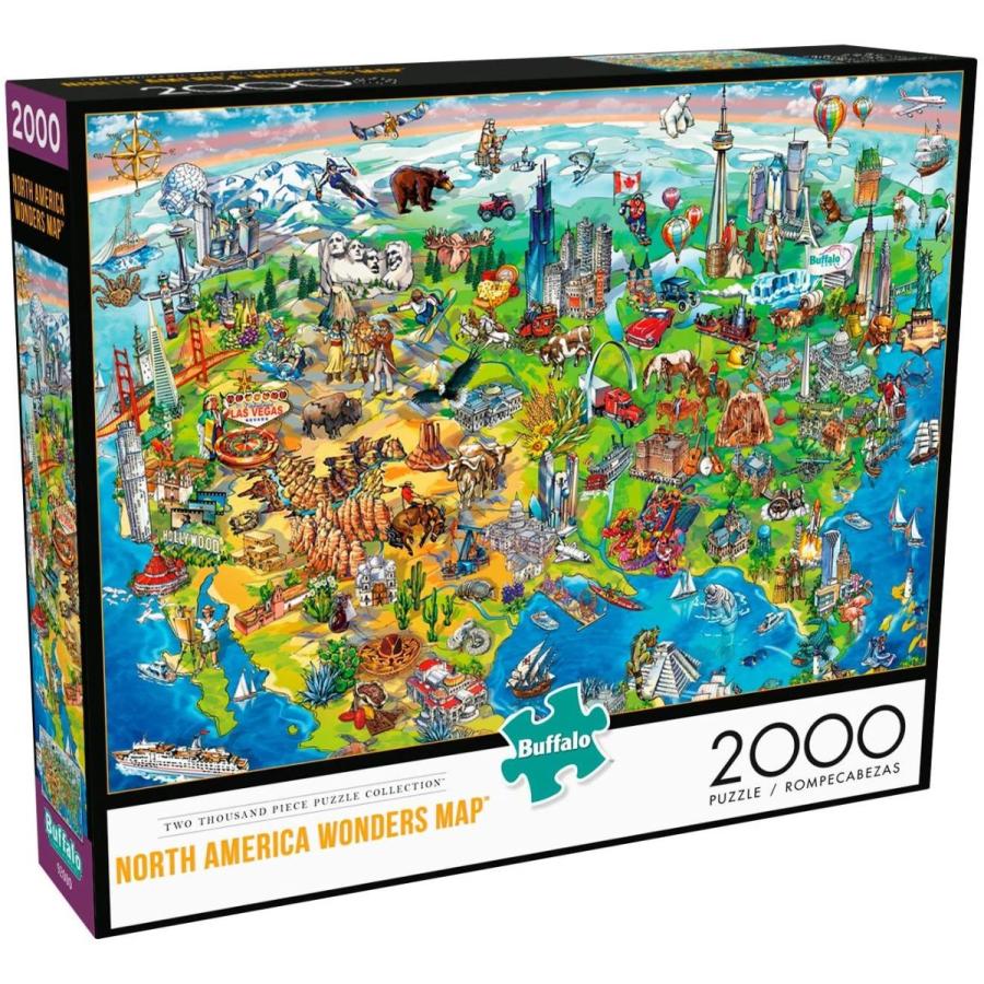 ジグソーパズル 海外製 アメリカ 2113 Buffalo Games - North America Wonders - 2000 Piece Jigsaw Pu_2