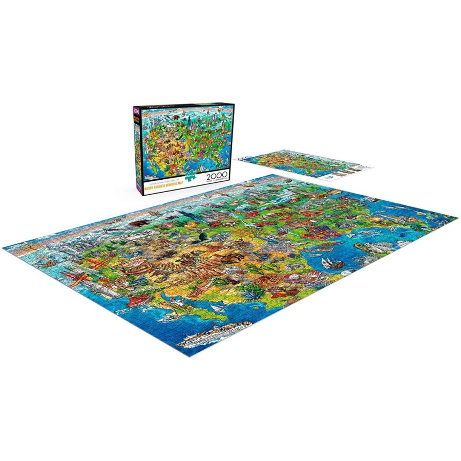 ジグソーパズル 海外製 アメリカ 2113 Buffalo Games - North America Wonders - 2000 Piece Jigsaw Pu_3