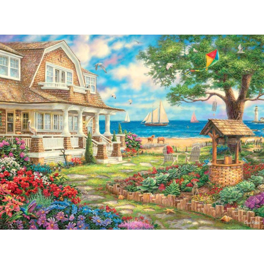 ジグソーパズル 海外製 アメリカ 12308 Buffalo Games - Sea Garden Cottage - 1000 Piece Jigsaw Puzz