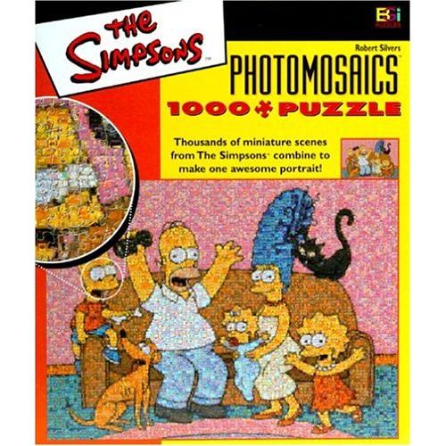 ジグソーパズル 海外製 アメリカ 1 Photomosaic 1,026-piece Jigsaw Puzzle: Simpson's Family